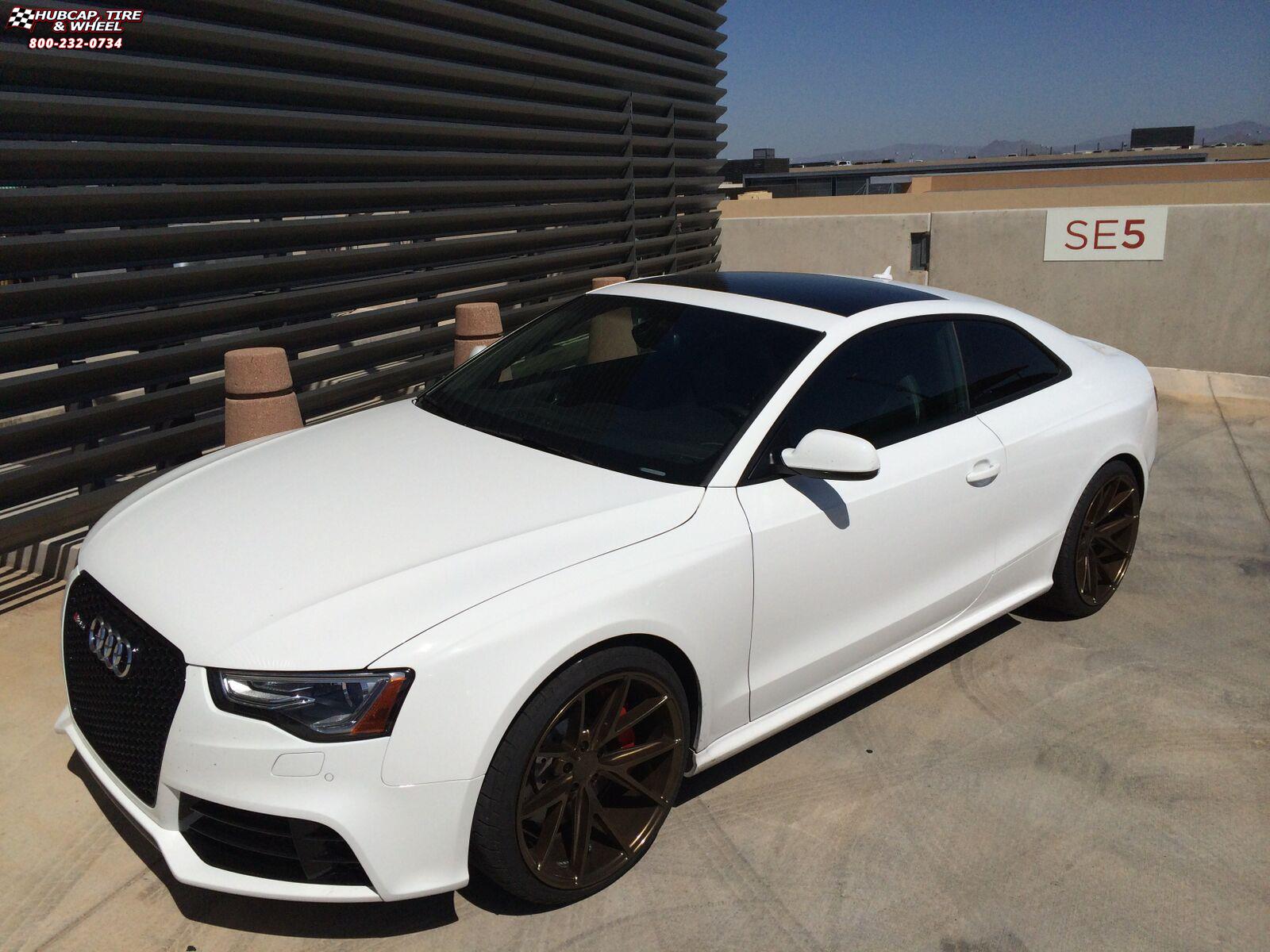 vehicle gallery/audi rs5 niche misano m117 20x105  Gloss Bronze wheels and rims